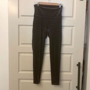 XL Dark Gray Velour Spanx Leggings